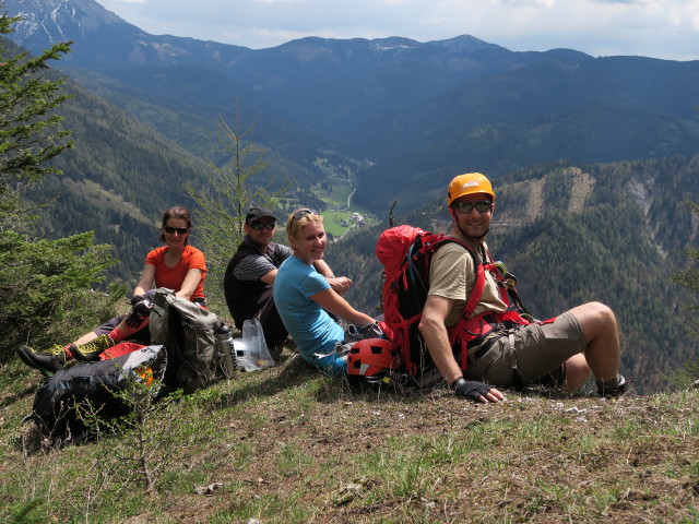 Verena, Christian, Verena und ich auf den Spielmäuern