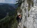 Olivers Mariazeller Klettersteig: Verena auf der Startrampe