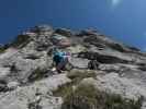 Olivers Mariazeller Klettersteig: Verena und Christian im Plattenzauber