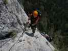 Olivers Mariazeller Klettersteig: Verena bei der Schikane