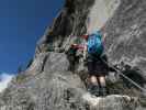 Olivers Mariazeller Klettersteig: Christian und Verena bei der Hand Gottes