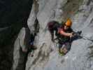 Klettersteig 'Felix' Himmelsleiter': Verena beim Dachl