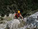 Tristans Kirchbogen-Klettersteig: Verena am bluadigen Eck