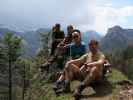 Christian, Verena, Verena und ich bei der Teufelsbrücke