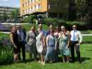 Gabriele, Roland, Michael, Christiane, Philipp, Irene, Dieter, Michaela, Reinhard, ? und ich beim Rathaus von Bad Vöslau