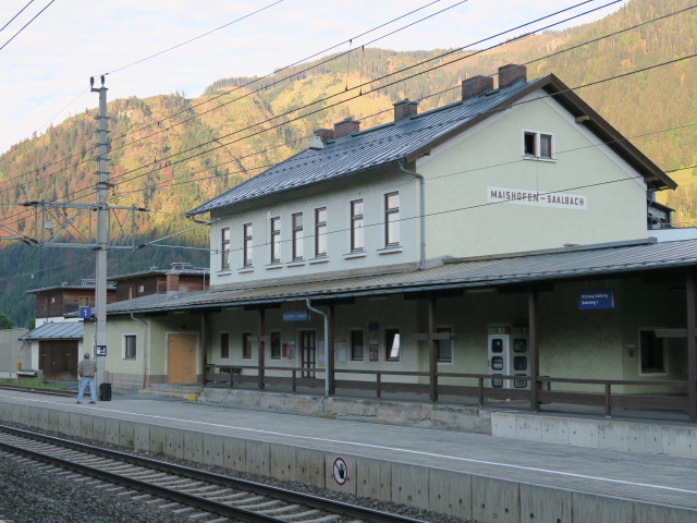 Bahnhof Maishofen-Saalbach, 765 m (26. Mai)