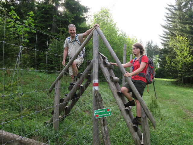 Erich und Hannelore zwischen Grubenfranzl und Freudentaler Mauer