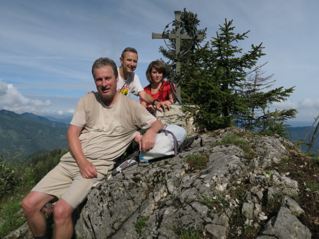 Erich, ich und Hannelore am Handlesberg, 1.370 m