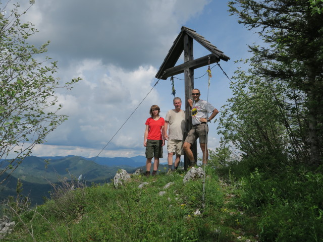 Hannelore, Erich und ich am Falkenstein, 1.013 m