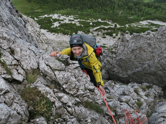 Fledermausgrat: Johanna in der 5. Seillänge (18. Juni)