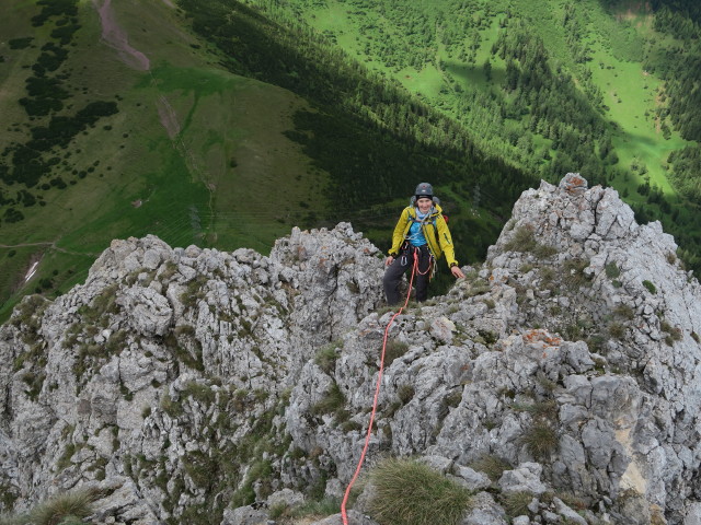 Fledermausgrat: Johanna in der 9. Seillänge (18. Juni)