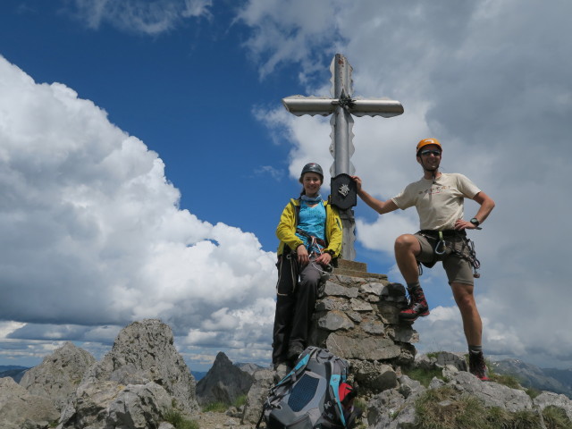 Johanna und ich auf der Vordernberger Griesmauer, 2.015 m (18. Juni)