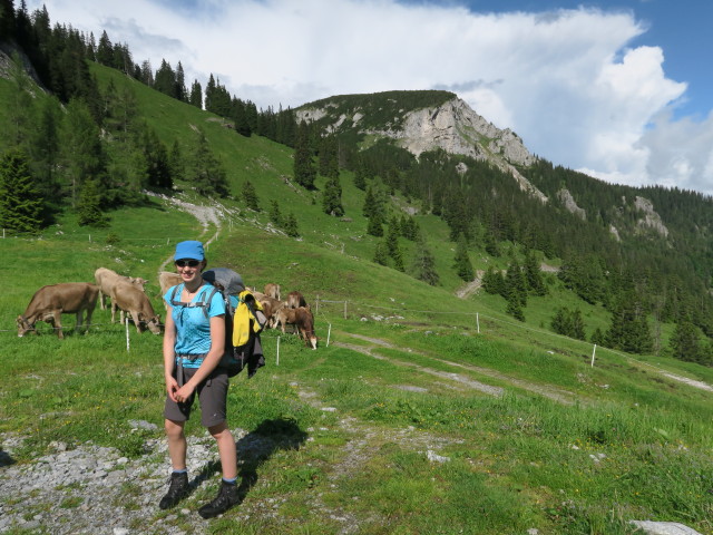 Johanna am Dr. Koteksteig auf der Kulmalm, 1.424 m (18. Juni)