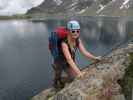 Wangenitzsee-Klettersteig: Evelyn bei der Brücke (2. Juli)