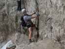 Innerkofler-Klettersteig: Alexander zwischen Paternkofel und Gamsscharte