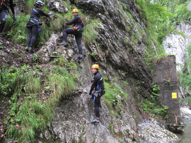 Klabauter-Klettersteig: Ursula, Marion und Hannelore