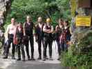 Werner, Ulrike, Josef, Helmut, Marion, Ursula und Hannelore in der Mauthner Klamm