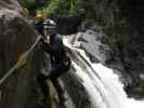 Klabauter-Klettersteig: Hannelore und Ursula beim dritten Wasserfall