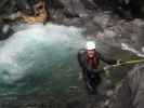 Klabauter-Klettersteig: Josef zwischen drittem und viertem Wasserfall