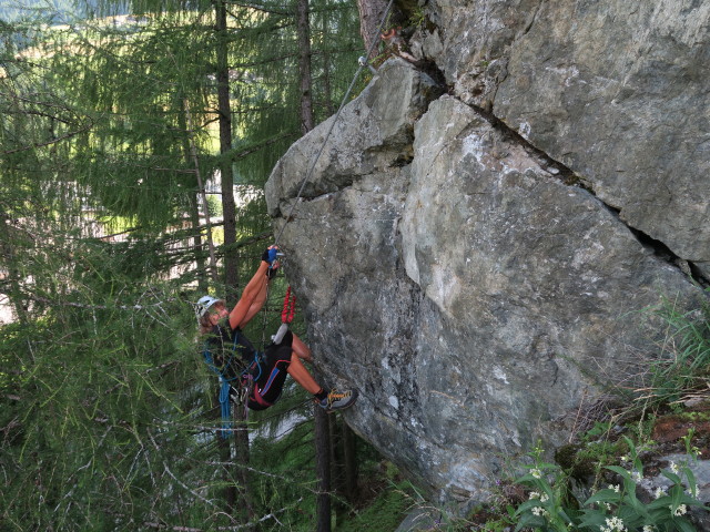 Klettersteig 'Burg Heinfels': Irmgard in der Variante