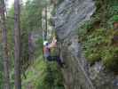 Klettersteig 'Burg Heinfels': Erich in der Variante