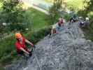 Klettersteig 'Burg Heinfels': Hannelore, Ulrike, Edith, Irene und Erich