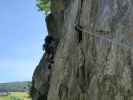 Klettersteig 'Burg Heinfels': Irmgard in der Schlusswand