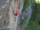 Klettersteig 'Burg Heinfels': Hannelore in der Schlusswand