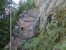 Klettersteig 'Burg Heinfels': Irene, Ulrike und Edith in der Wandtraverse