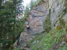 Klettersteig 'Burg Heinfels': Irene, Ulrike und Edith in der Wandtraverse