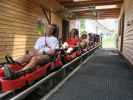 Ich, Hannelore, Irmgard, Edith und Irene in der Bergstation des Osttirodlers