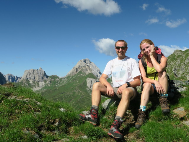 Ich und Evelyn am Sch&ouml;nj&ouml;chl, 2.295 m