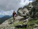 Evelyn zwischen Edigon und Steinwand-Klettersteig