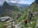 Evelyn zwischen Edigon und Steinwand-Klettersteig