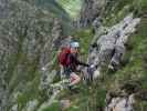 Evelyn am Steinwand-Klettersteig