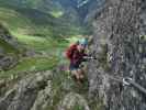 Evelyn am Steinwand-Klettersteig