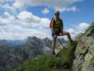 Evelyn am Steinwand-Klettersteig