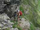 Evelyn am Steinwand-Klettersteig