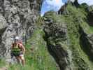 Evelyn am Steinwand-Klettersteig