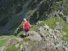 Evelyn am Steinwand-Klettersteig