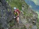 Evelyn am Steinwand-Klettersteig