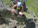 Evelyn am Steinwand-Klettersteig