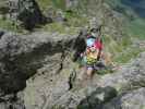 Evelyn am Steinwand-Klettersteig