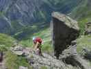 Evelyn am Steinwand-Klettersteig