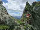 Evelyn am Steinwand-Klettersteig