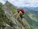 Evelyn am Steinwand-Klettersteig