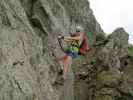 Evelyn am Steinwand-Klettersteig