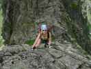 Evelyn am Steinwand-Klettersteig