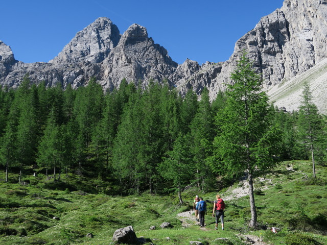 Josef, Irene, Werner und Evelyn zwischen Insteinhütte und Marcherstein