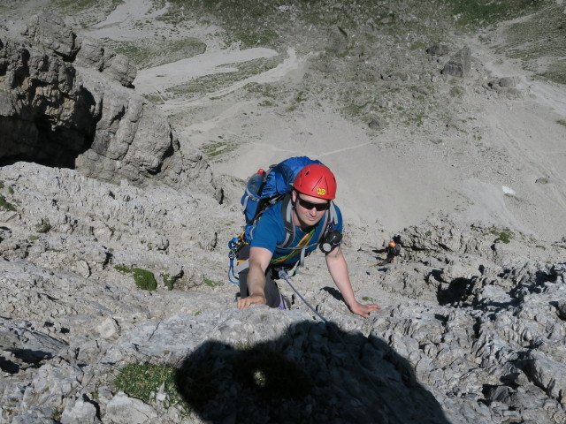 Route 'Haspinger': Werner in der 5. Seill&auml;nge